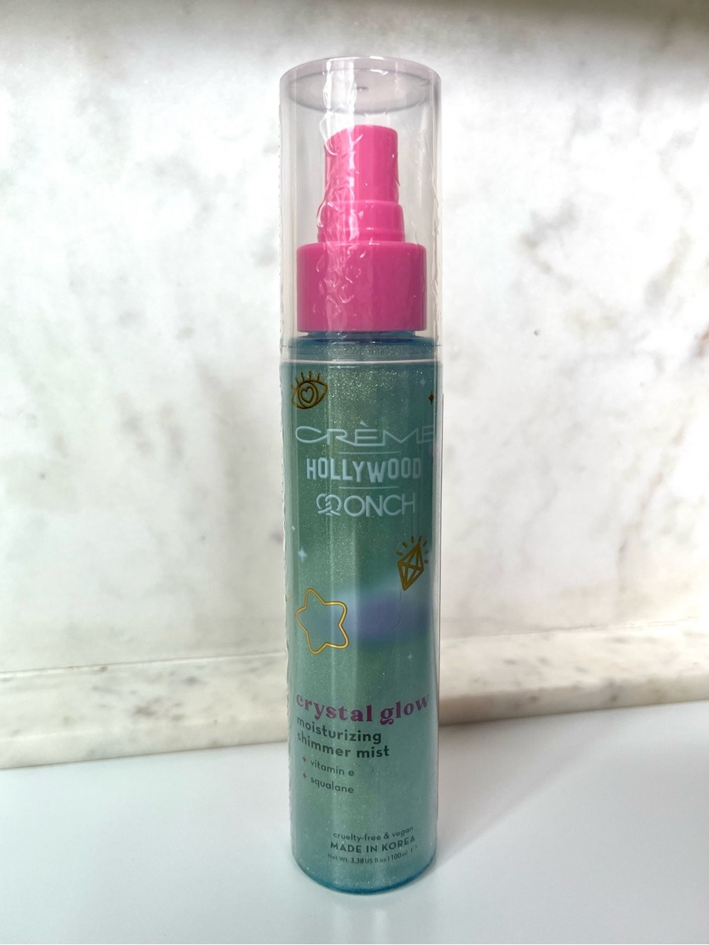 Creme Hollywood, Crystal Glow Shimmer Mist, KOREAN SKINCARE NWT
